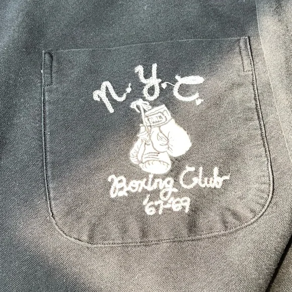 Polo by Ralph Lauren “NYC Boxing Club” Vintage Black Mens Button Down Shirt - Picture 7 of 10